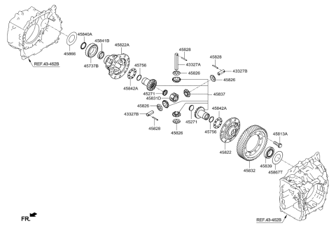 2016 Hyundai Santa Fe Sport Transaxle Gear - Auto Diagram 4