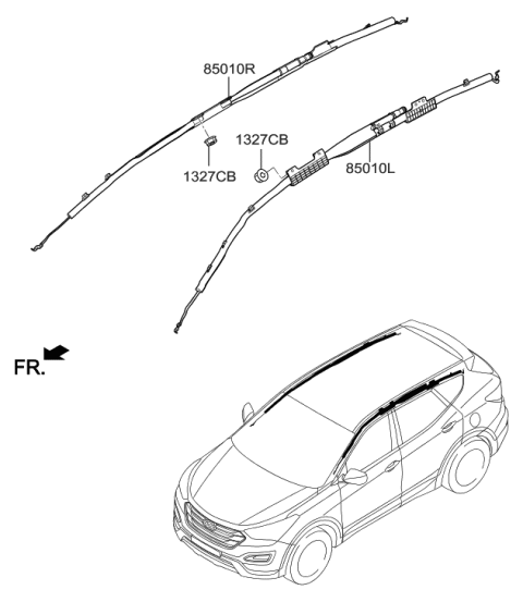 2016 Hyundai Santa Fe Sport Air Bag System Diagram 2