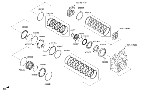 2017 Hyundai Santa Fe Sport Transaxle Brake-Auto Diagram 2