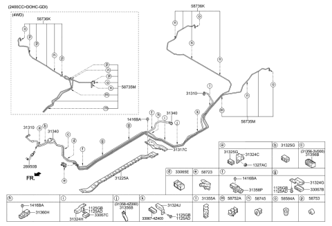 2016 Hyundai Santa Fe Sport Fuel Line Diagram 3