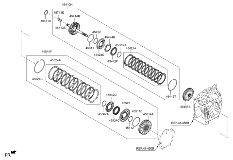 2018 Hyundai Santa Fe Sport Transaxle Clutch - Auto Diagram 2