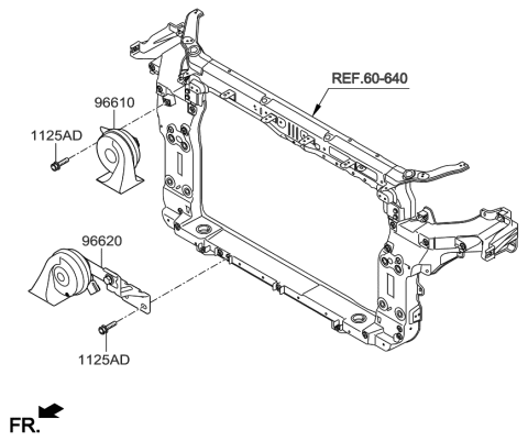 2018 Hyundai Santa Fe Sport Horn Diagram