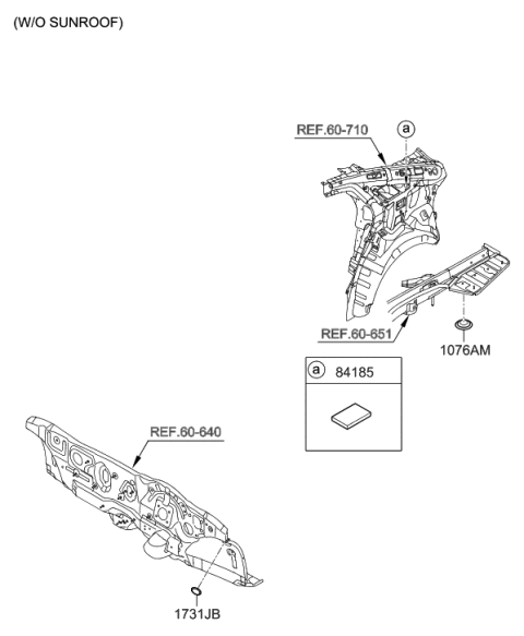 2016 Hyundai Sonata Sunroof Diagram 3