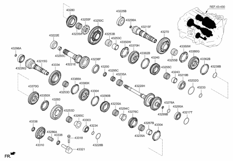 2015 Hyundai Sonata Transaxle Gear-Manual Diagram 1