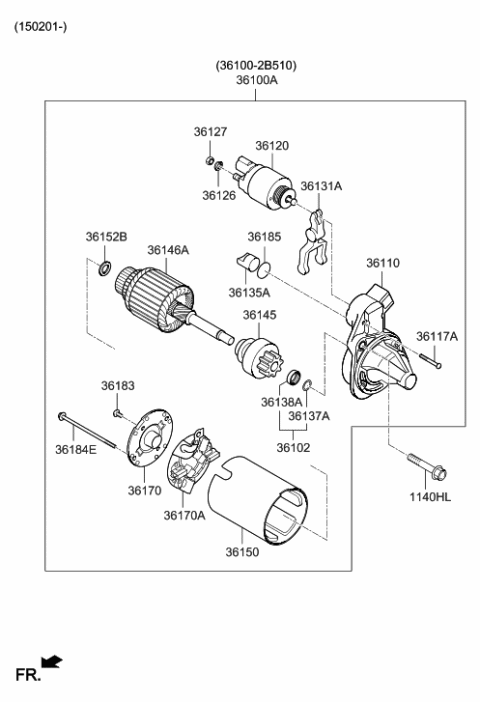 2015 Hyundai Sonata Starter Diagram 4