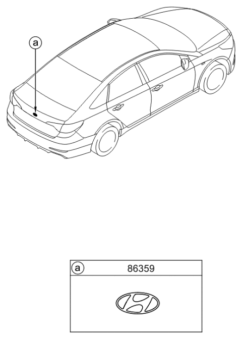 2016 Hyundai Sonata Emblem Diagram