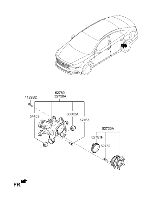 2017 Hyundai Sonata Rear Axle Diagram