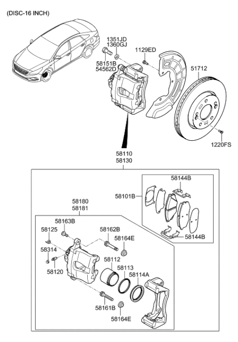 2016 Hyundai Sonata Front Axle Diagram 2