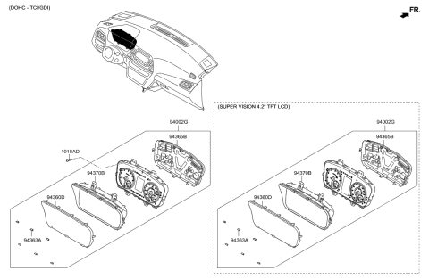 2016 Hyundai Sonata Instrument Cluster Diagram 2