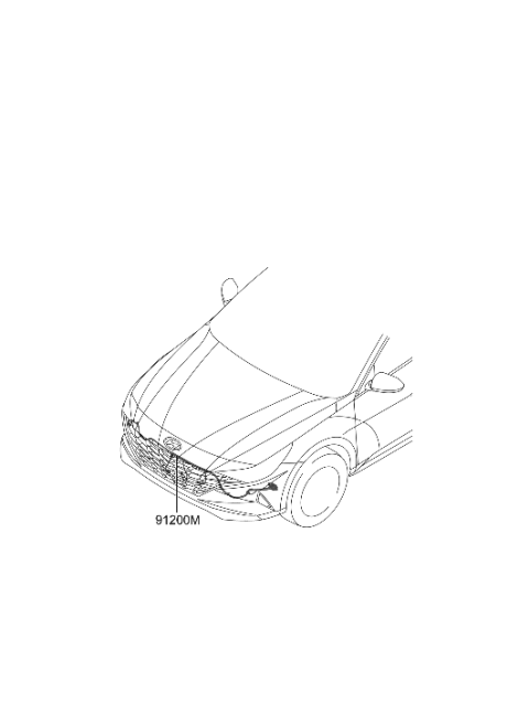 2022 Hyundai Elantra Wiring Assembly-Fem Diagram for 91840-BY030