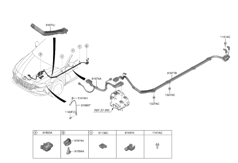 2021 Hyundai Elantra Grommet Diagram for 91981-BY020