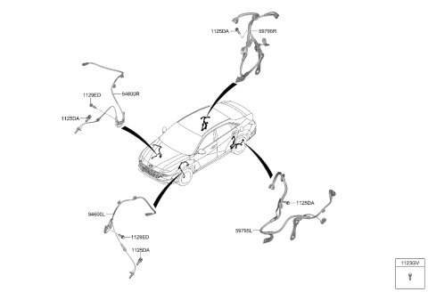 2023 Hyundai Elantra Hydraulic Module Diagram