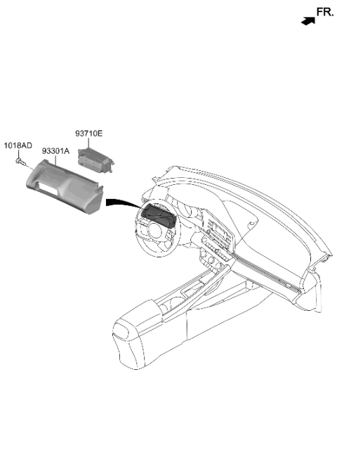 2021 Hyundai Elantra Switch Assembly-Side Crash Pad Diagram for 93701-BY100-NNB