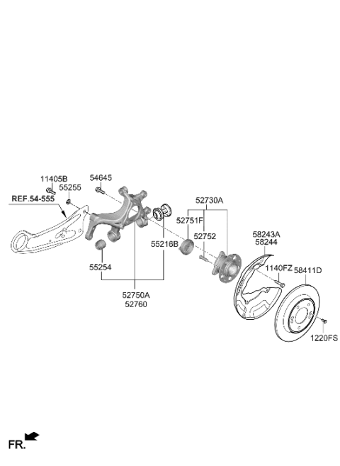 2021 Hyundai Elantra Hybrid Rear Axle Diagram