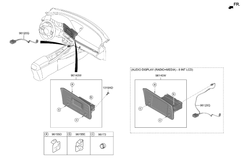 2021 Hyundai Elantra Audio Diagram