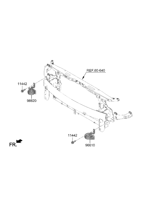 2022 Hyundai Elantra Horn Diagram