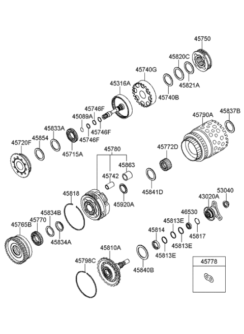 2013 Hyundai Equus Transaxle Gear - Auto Diagram