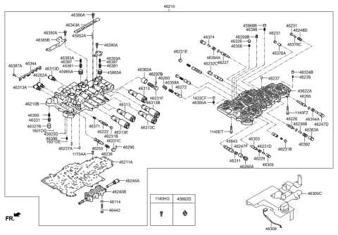 2013 Hyundai Equus Transmission Valve Body Diagram