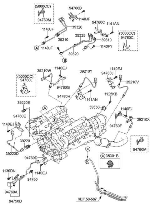 2013 Hyundai Equus Electronic Control Diagram 1