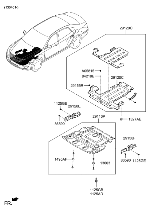 2011 Hyundai Equus Under Cover Diagram 2