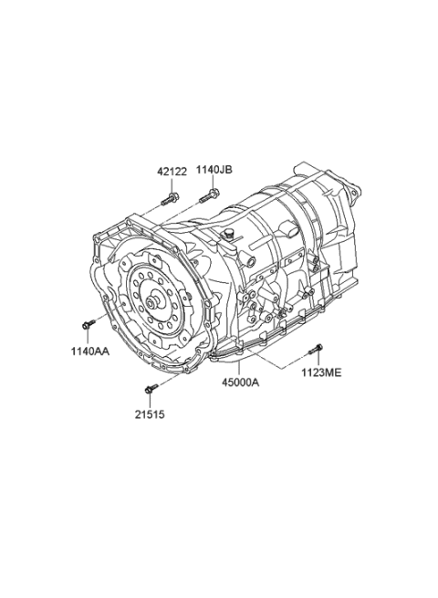 2011 Hyundai Equus Transaxle Assy-Auto Diagram 1