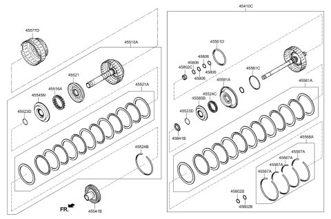 2011 Hyundai Equus Transaxle Clutch - Auto Diagram 1