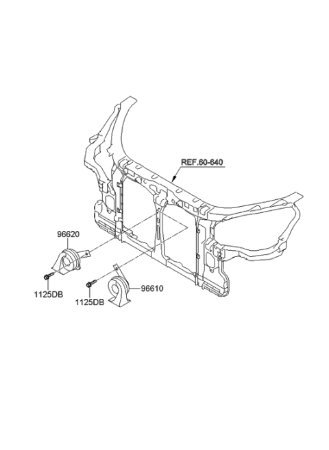 2013 Hyundai Equus Horn Diagram