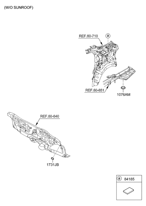 2018 Hyundai Sonata Sunroof Diagram 3