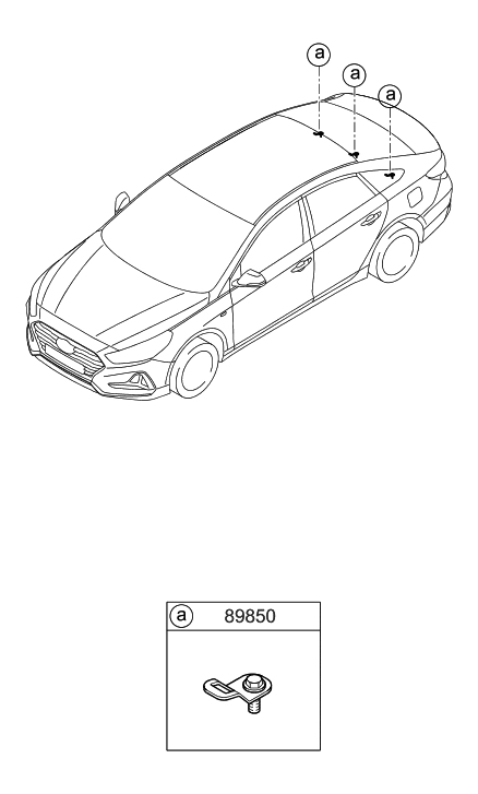 2019 Hyundai Sonata Child Rest Holder Diagram