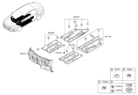 2019 Hyundai Sonata Isolation Pad & Plug Diagram 2