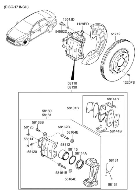 2019 Hyundai Sonata Front Axle Diagram 3