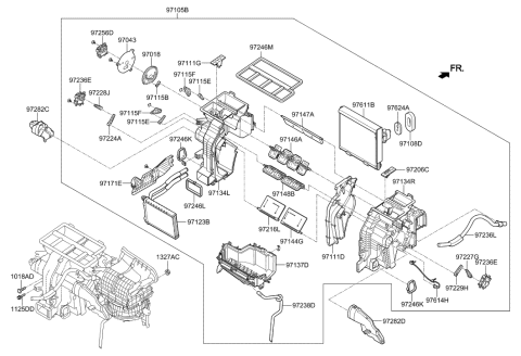 2018 Hyundai Sonata Heater System-Heater & Blower Diagram 1