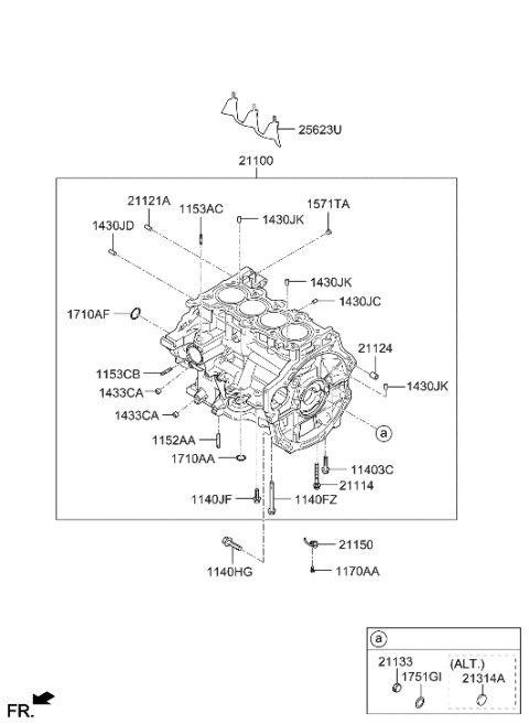 2018 Hyundai Sonata Cylinder Block Diagram 3