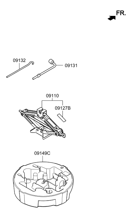 2019 Hyundai Sonata OVM Tool Diagram