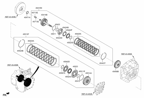 2019 Hyundai Sonata Ring-Snap Diagram for 45447-4G116