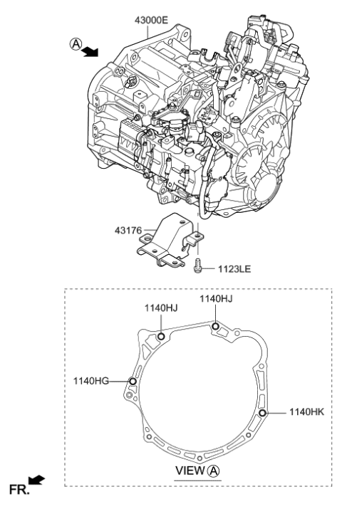 2018 Hyundai Sonata Transaxle Assy-Manual Diagram