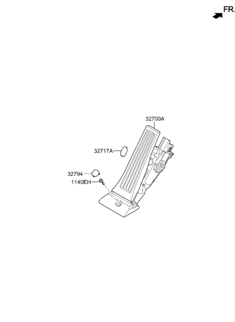 2018 Hyundai Sonata Accelerator Pedal Diagram