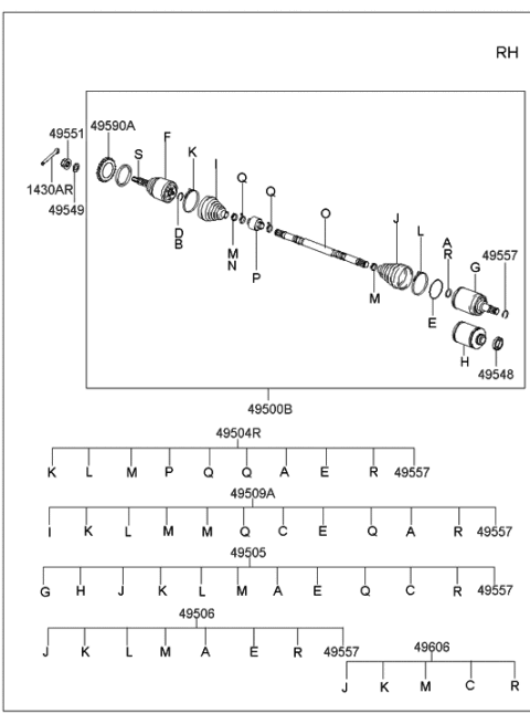 2006 Hyundai Tiburon Drive Shaft Diagram 1