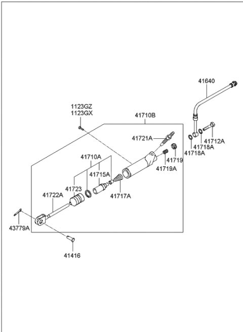 2001 Hyundai Tiburon Clutch & Release Fork (MTA) Diagram 3