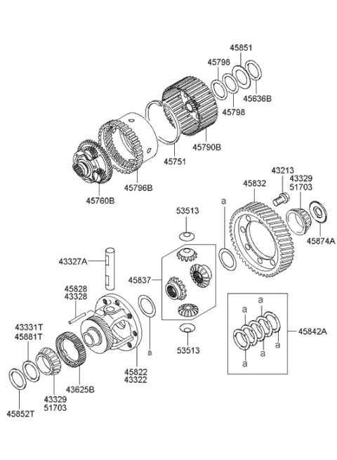 2003 Hyundai Tiburon Transaxle Gear - Auto Diagram 2