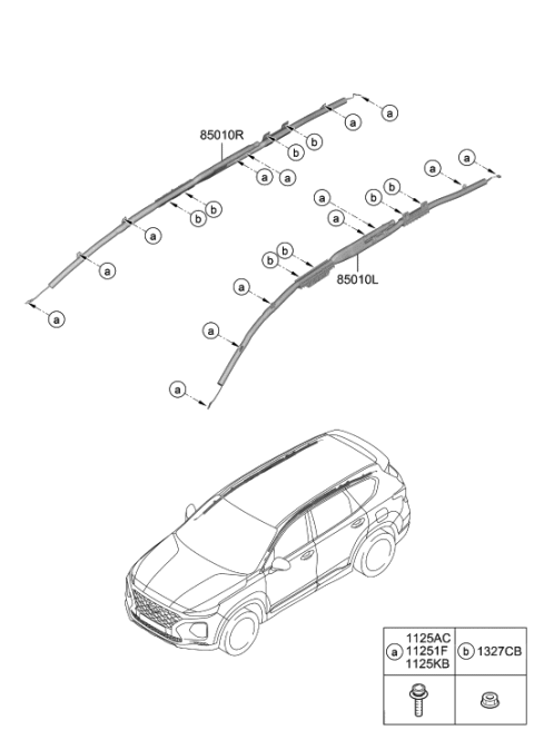 2019 Hyundai Santa Fe Air Bag System Diagram 2