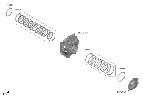 2020 Hyundai Santa Fe Transaxle Brake-Auto Diagram