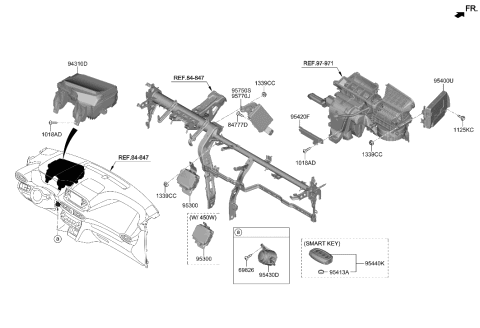 2019 Hyundai Santa Fe Unit Assembly-Head Up Display Diagram for 94310-S2010