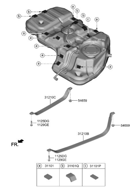 2019 Hyundai Santa Fe Fuel System Diagram 2