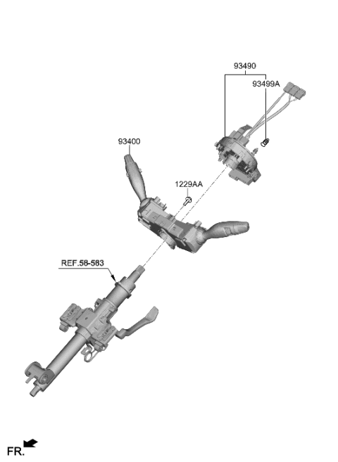 2020 Hyundai Santa Fe Multifunction Switch Diagram