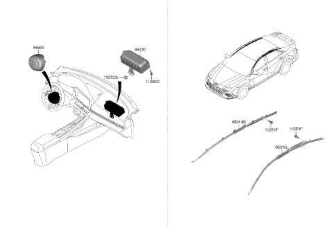 2022 Hyundai Elantra N Air Bag System Diagram