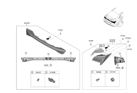 2023 Hyundai Elantra N Rear Combination Lamp Diagram