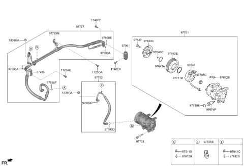 2022 Hyundai Elantra N COMPRESSOR ASSY Diagram for 97701-IB000