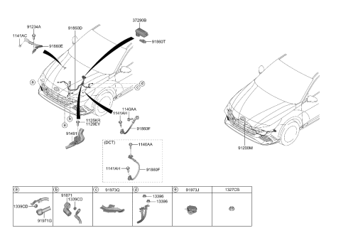 2022 Hyundai Elantra N Cap-BATT(+) Diagram for 91975-AA000
