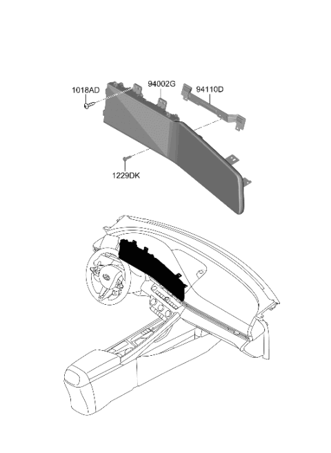 2023 Hyundai Elantra N CLUSTER ASSY-INSTRUMENT Diagram for 94031-IB000